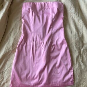 Superdown Blush Pink Strapless Dress